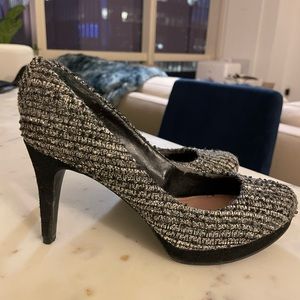 Vince Camuto Multi Tweed Heels 6.5